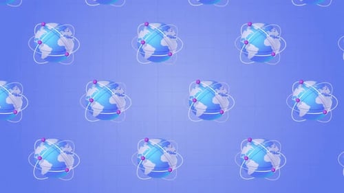 Earth World Protect 3D Icon Animation Background