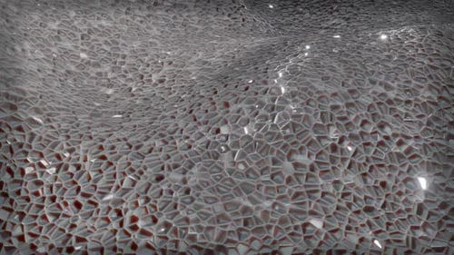 Abstract Geometric Pattern Wavy Surface Loop