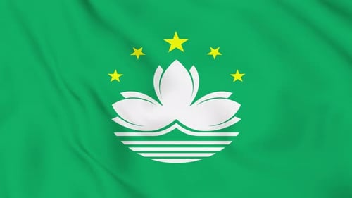Macao Flag Animated 4k