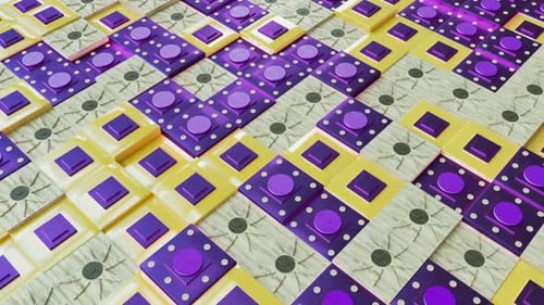 Rhythmic Abstract Geometric Squares Motion Loop Background