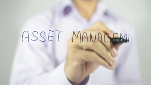 Asset Management Writing on Clear Surface