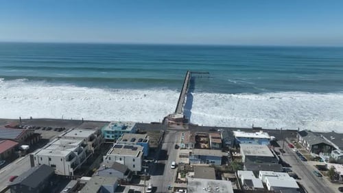 Pier Harbor at Pacifica in California United States.