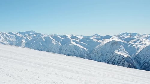 Background Of Ski Slope In Blue Mountains (Zoom In)