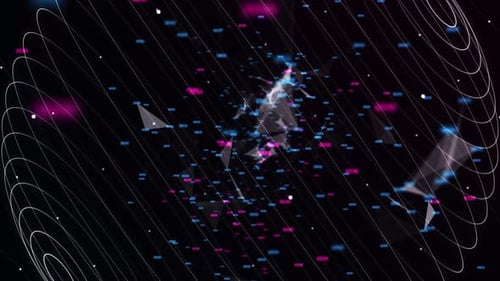 4K technologic earth globe