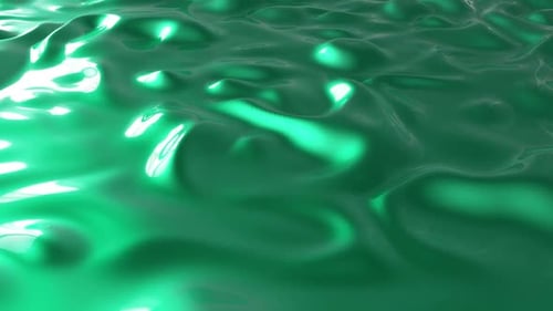 Aqua Gradient Waves Loop