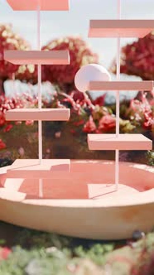 Animation satisfaisante en 3D avec Gumball Falling