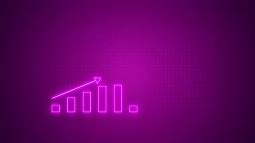 Business growth concept on graph chart showing growth of marketing sales profit up to future target.