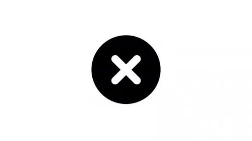 Animated Fail White Glyph Ui Icon