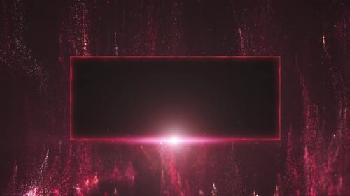 Red Particles Text Frame Loop