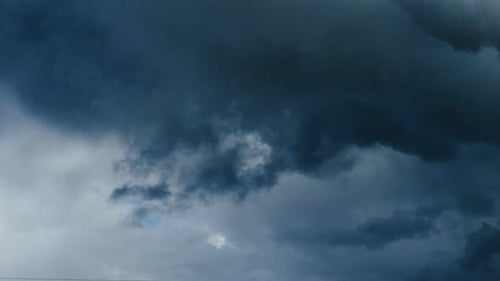 Sky and Rainy Clouds Time lapse