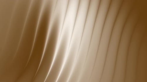 Abstract Golden Fluid Waves Motion Background