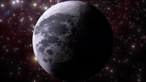 3D Futuristischer Mond