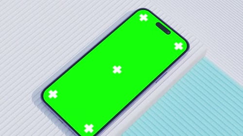 Phone 15 green screen animation
