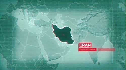 Hologramm-Video im Hud-Stil, Iran, V02