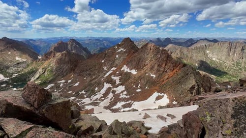 Sommet du sommet : Soleil, Windom Peak, Mont Eulos, Silverton, été, Twin Lakes, Bassin de Chicago, Colorado