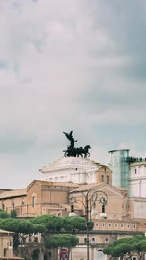 Rome Italy People Walking On