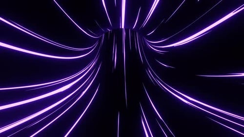 Purple Fantastic Digital Neon Vortex Portal Background Vj Loop In 4K