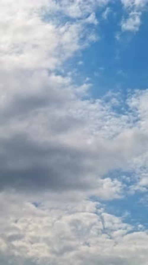 4K Vertical Clouds Time Lapse