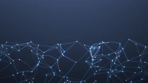 3D animation of the geometric shape of a lattice in space.