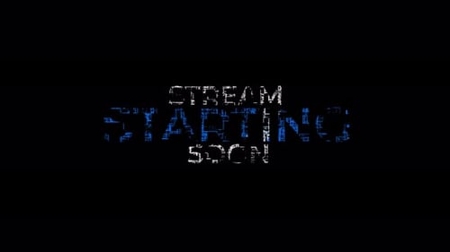Stream Starting Soon Animated Screens For Stream Glitch Cyberpunk Alpha Channel