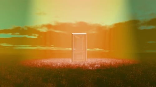 Mysterious Door Opening Reveals an Image