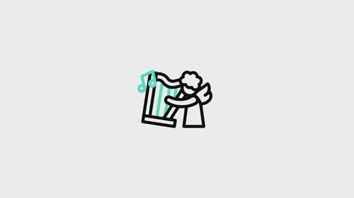 Animiertes Engel-Symbol