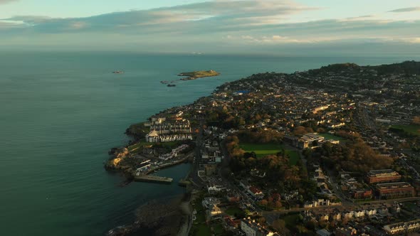 Bullock Harbour with Dalkey Island and Killiney Bay in the Distance ...