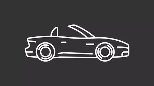 Animated convertible white icon