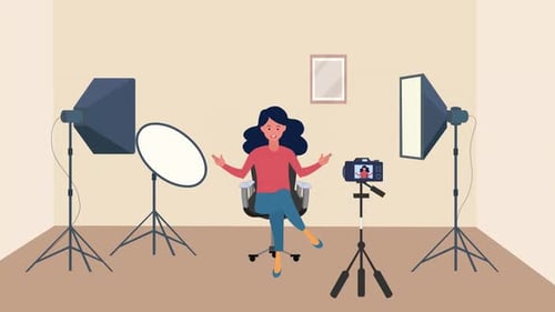 A Girl Shooting With Camera