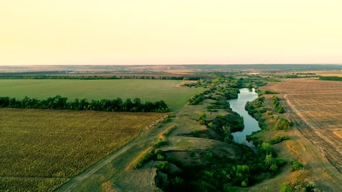 Luftbild der Landschaft
