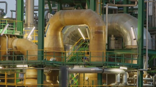 Pipeline of Oil extraction center.