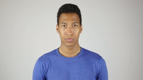 Young Man Portrait Looking Straight at Camera