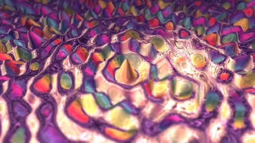 4k Colorful Waves Spinning Motion Background