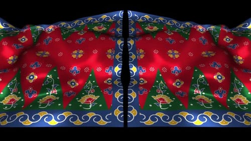 Indonesia Ethnic Silk Pattern Cloth Sarung Batik Jakarta Betawi Songket Kebaya Wave Alpha 5