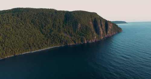 Ontario Lake Superior Mountain Aerial - 005
