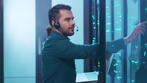 An IT Professional Engaged in a Data Center Environment Specializing in Various Functions