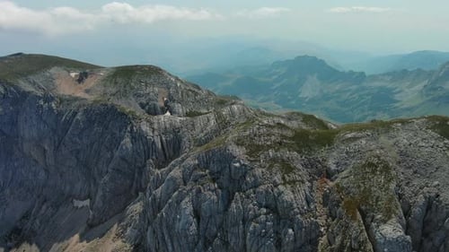 Aerial Durmitor Mountain Landscape