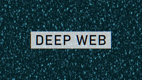 Concept de deep web sur code binaire. texte web profond sur fond ...