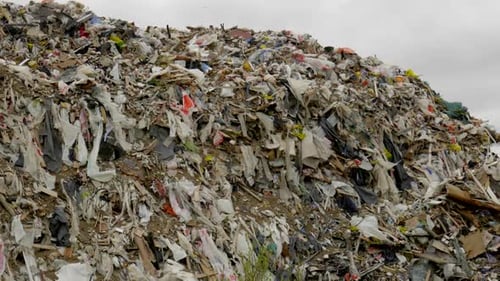 Garbage Landfill Near a Big City