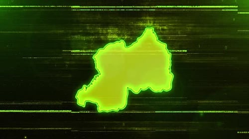 Carte numérique futuriste des problèmes du Rwanda