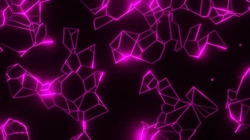 Rosafarbener abstrakter Hintergrund mit leuchtenden Mustern Vj Loop-Animation in 4K
