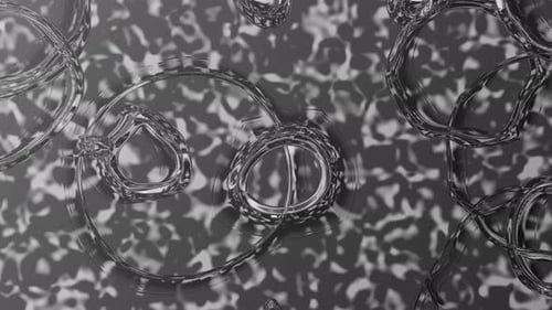 Seamless Abstract Liquid Rings Motion Background