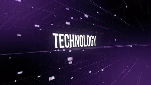 Technology Animated Earth Background