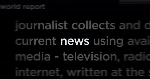 Kinetic Typography News Information Intro