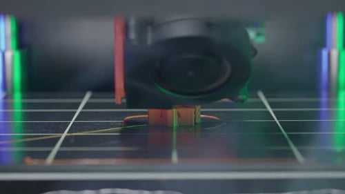 The Magic of 3D Creation A Printing Process Where a Part is Born Out of Nothing Under the Magical