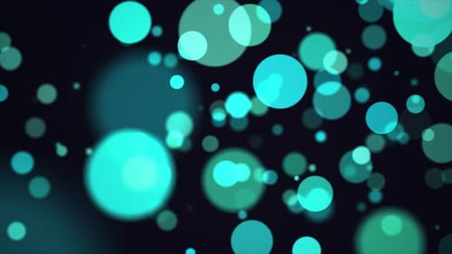 Abstract Floating Bokeh Circles Light Particle Overlay