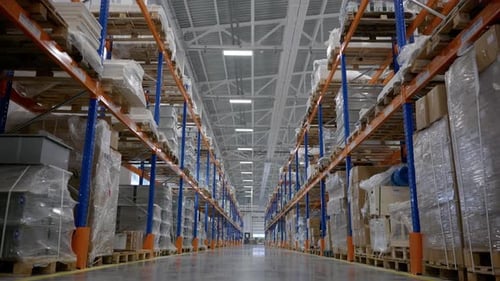 Products at the Medium Warehouse Industrial Interior Storage Room
