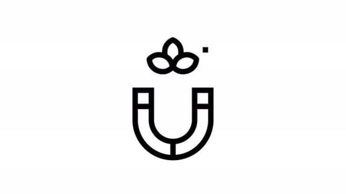 magnet line icon animation