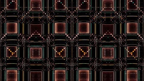 Abstract Geometric Glowing Line Pattern Looping Motion Background