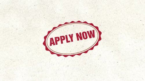 Retro Apply Now Stamp Animation